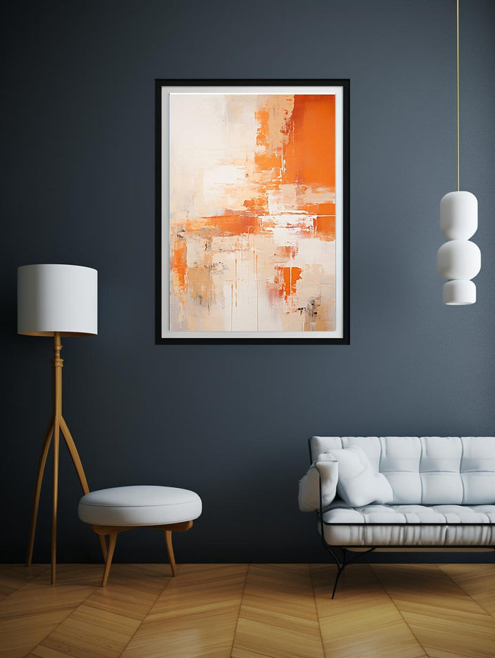 Abstract Orange Painting