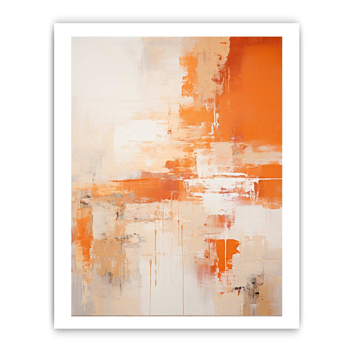 Abstract Orange Painting