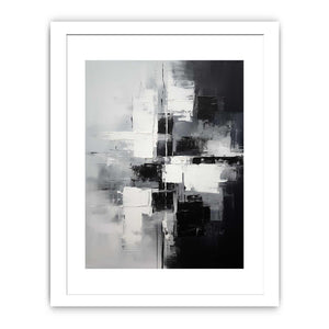 Black And Grey Abstract  Painting