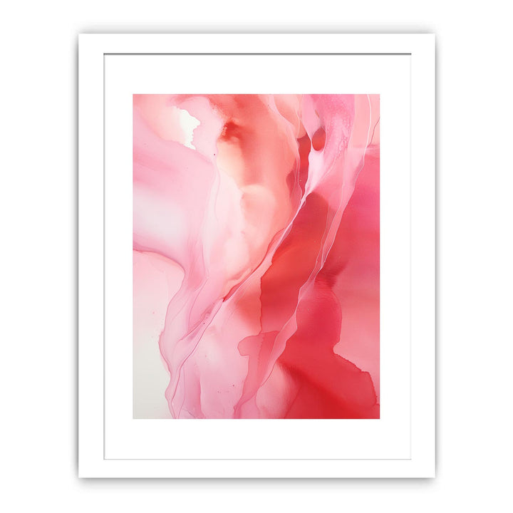 Abstract Pink And Red Painting