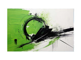 Green Black Abstract Painting artwork preview