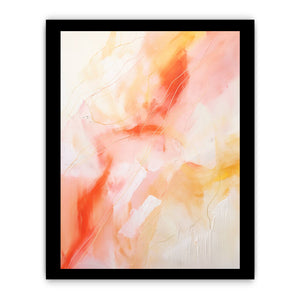 Orange Pink Abstract Painting