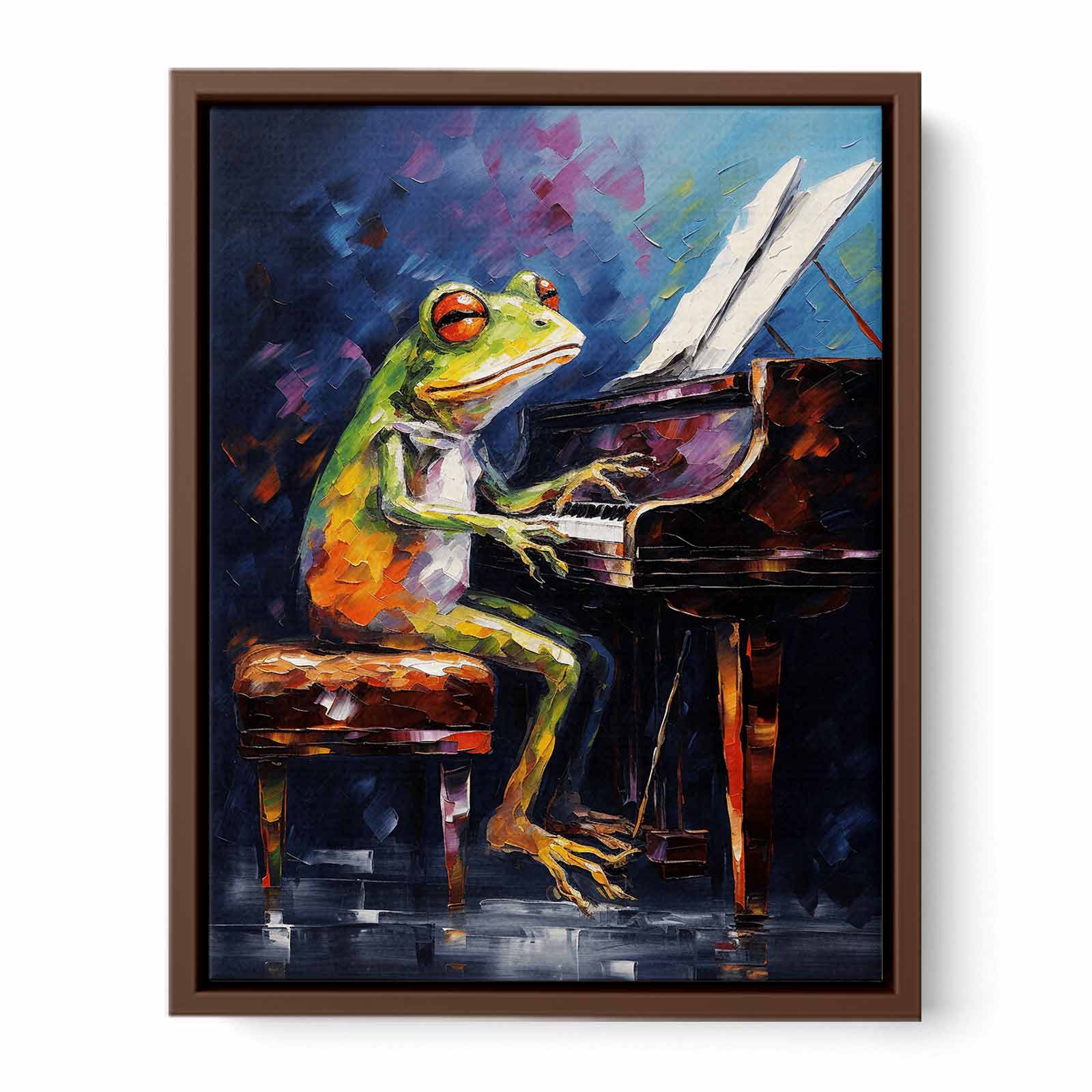 Frog Piano Modern Art Painting