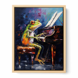 Frog Piano Modern Art Painting