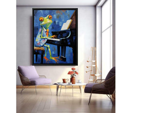 Frog Playing Piano