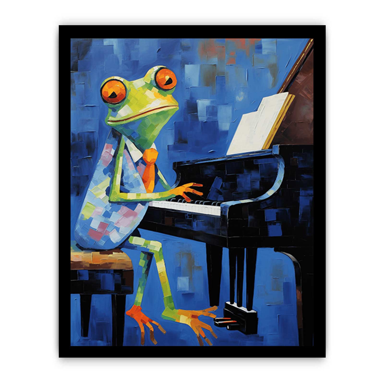 Frog Playing Piano
