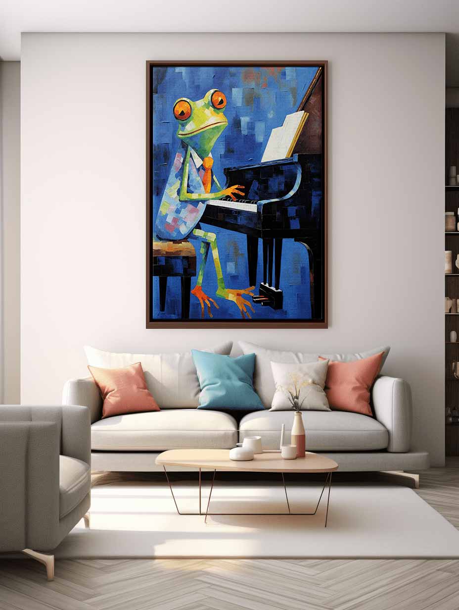 Frog Playing Piano