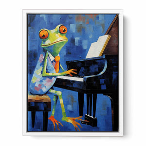 Frog Playing Piano