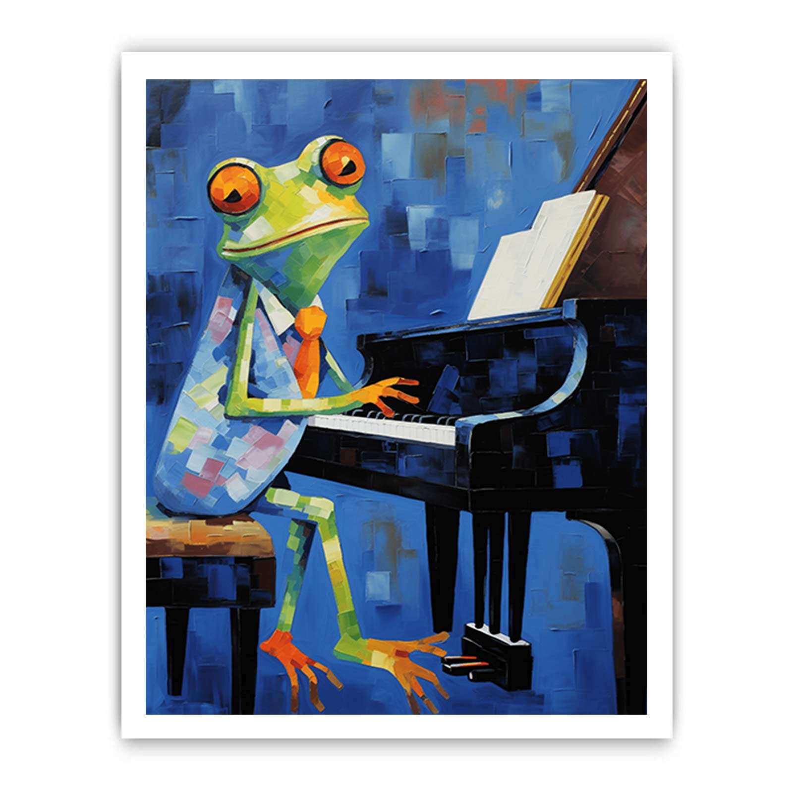 Frog Playing Piano