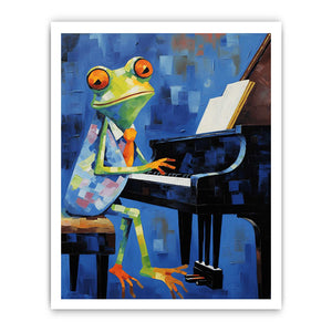 Frog Playing Piano