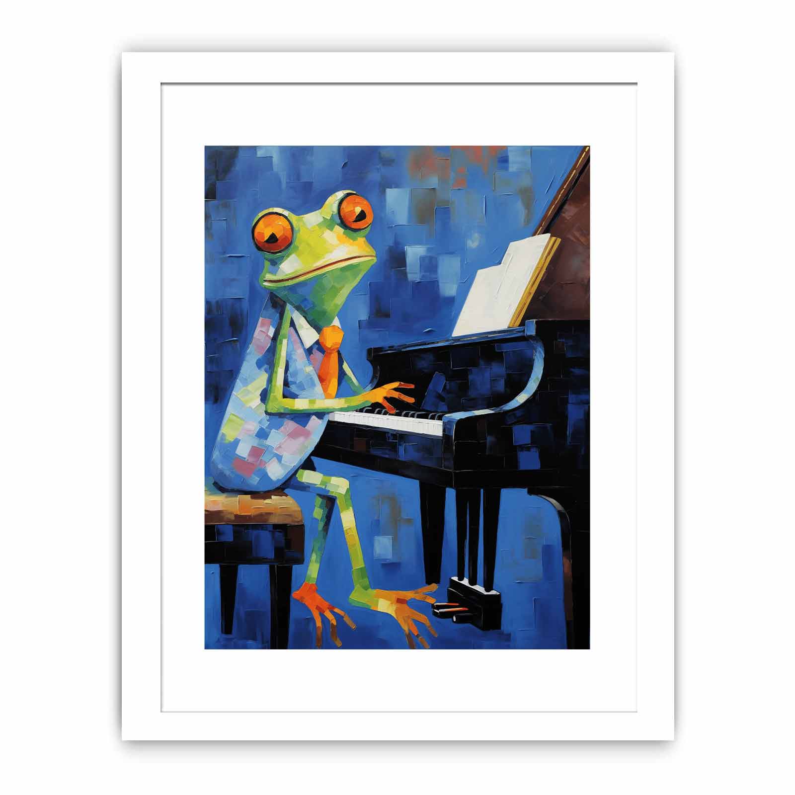 Frog Playing Piano