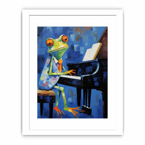 Frog Playing Piano