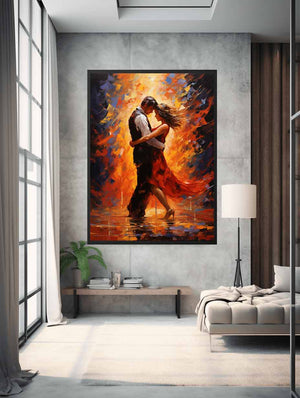 Kinetic Love: Dancing Couple