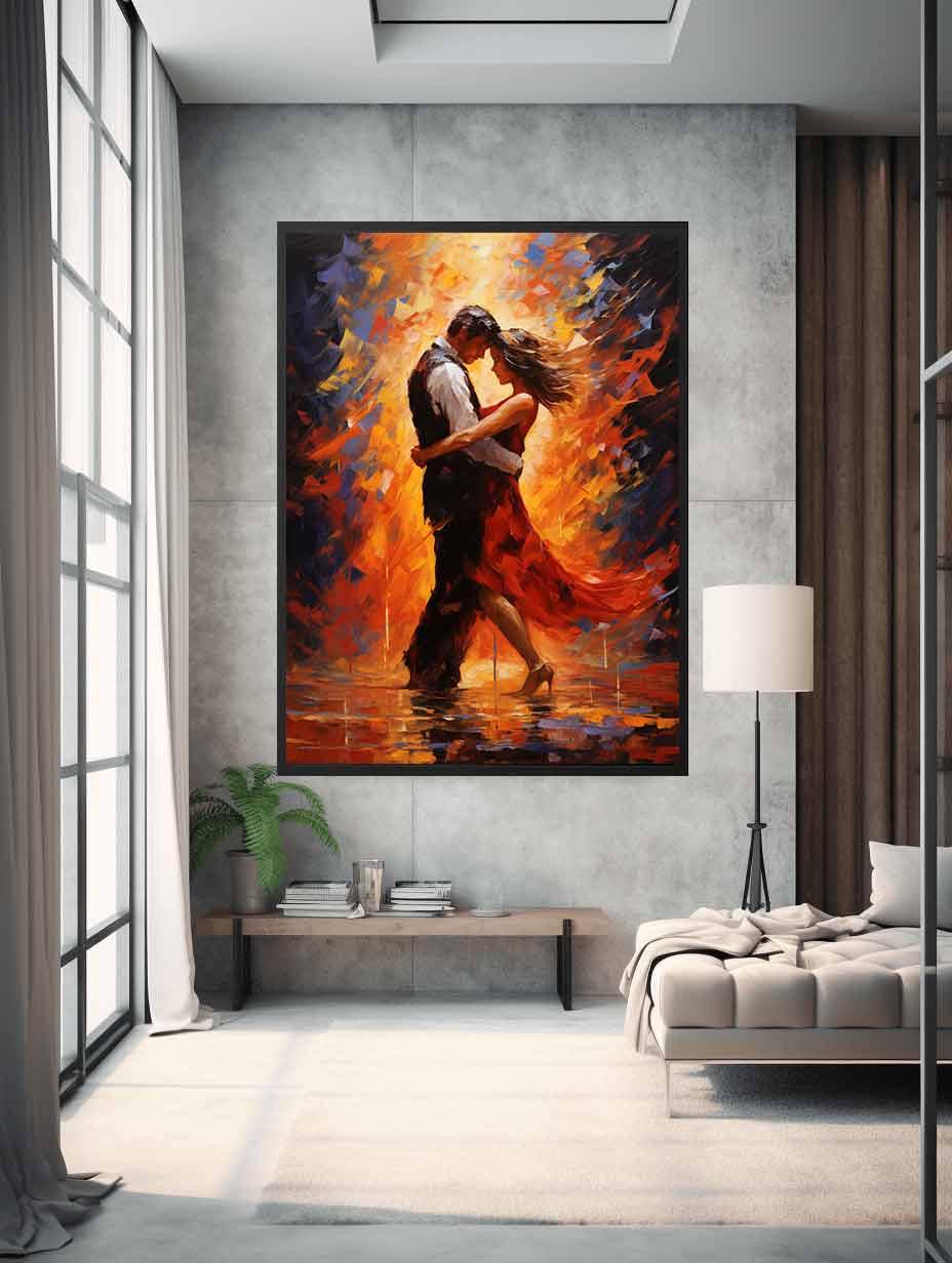 Kinetic Love: Dancing Couple