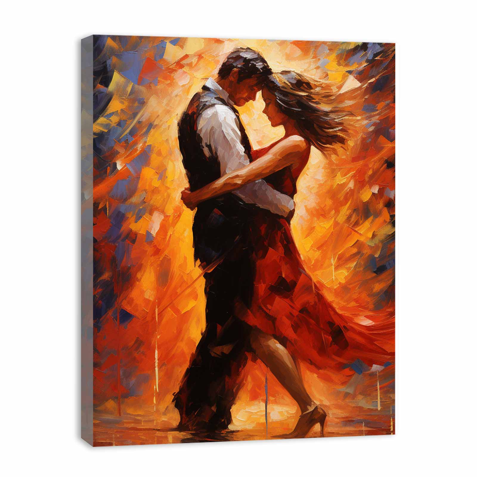 Kinetic Love: Dancing Couple