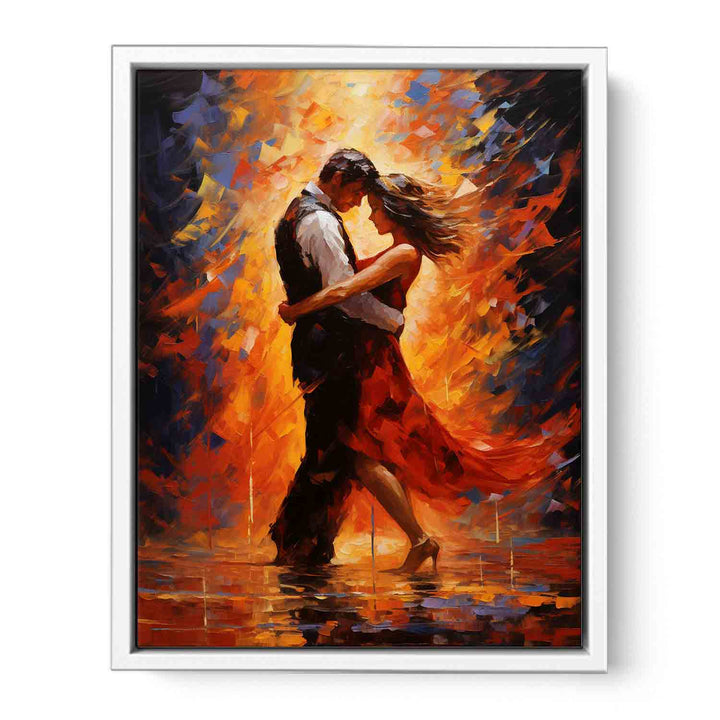 Dancing Couple Modern Art Painting