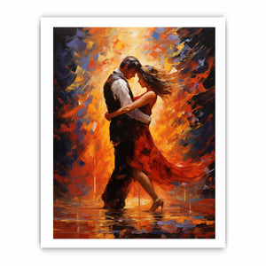 Kinetic Love: Dancing Couple