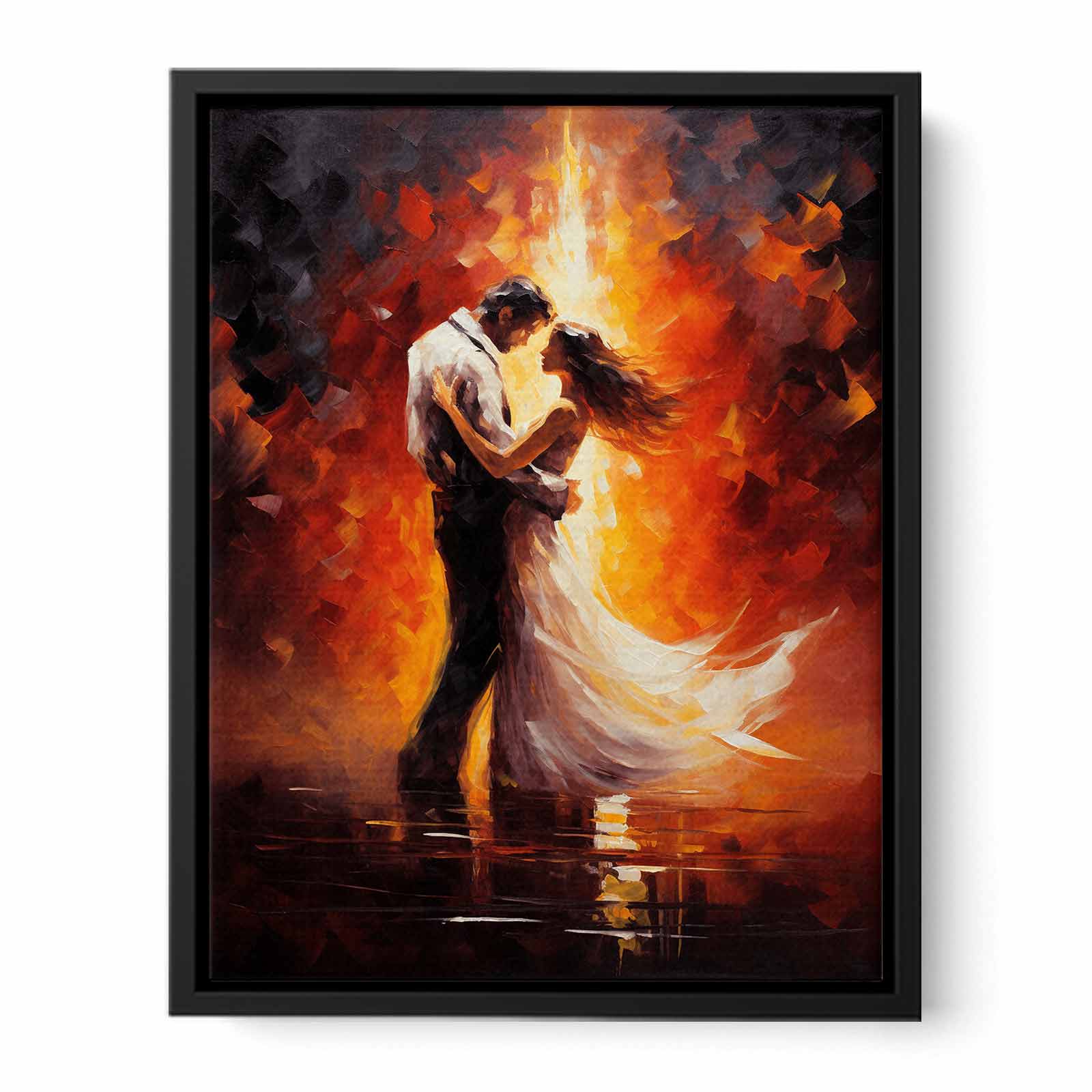 Abstract Couple Dancing Art