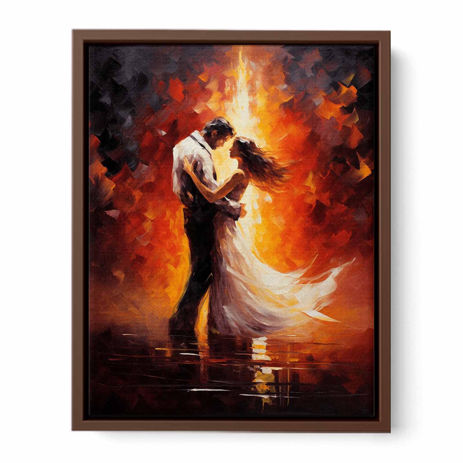 Abstract Couple Dancing Art