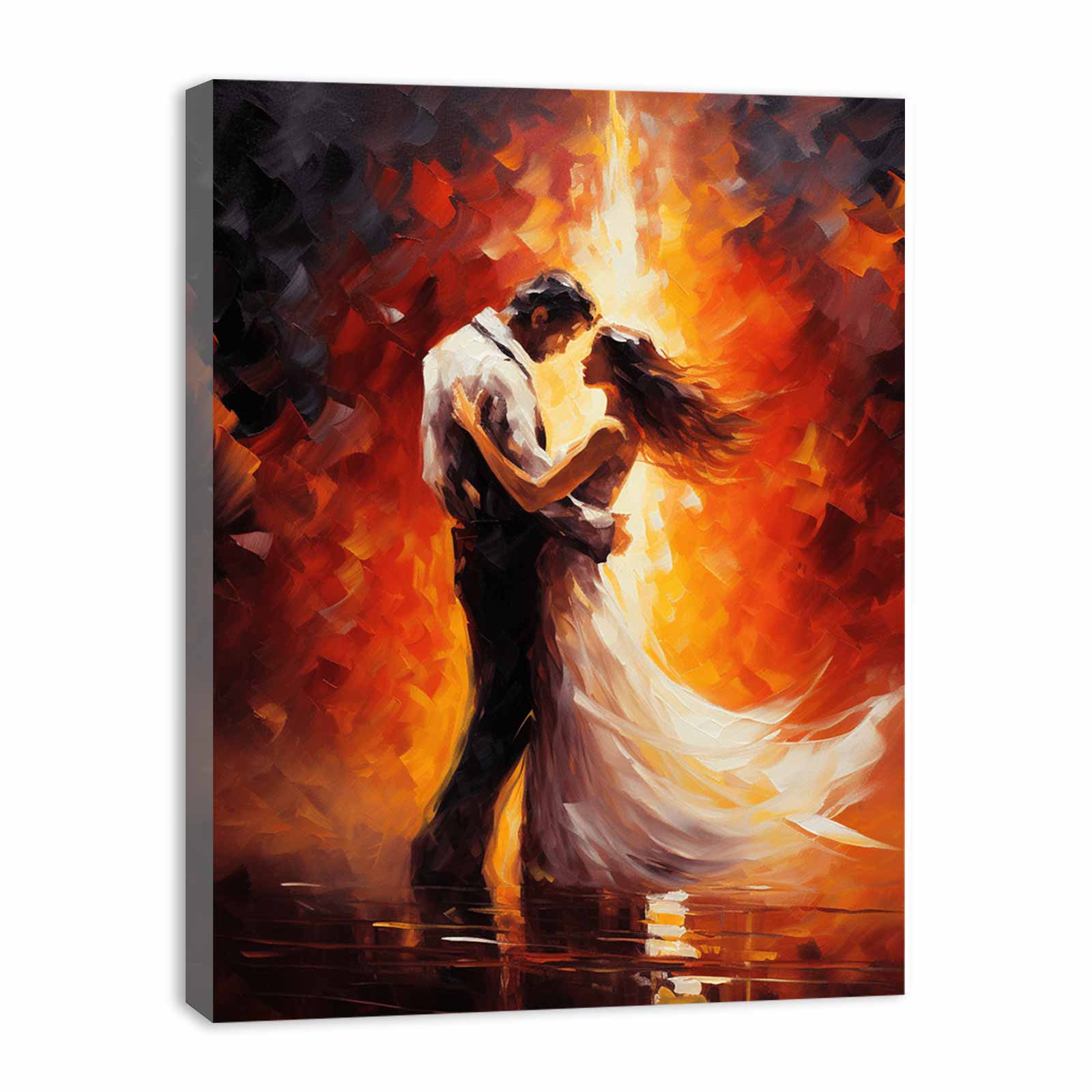 Abstract Couple Dancing Art