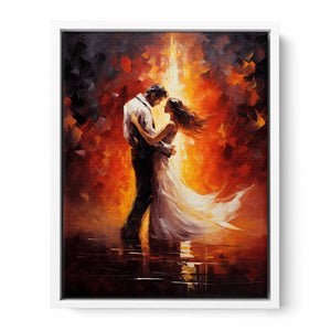 Abstract Couple Dancing Art