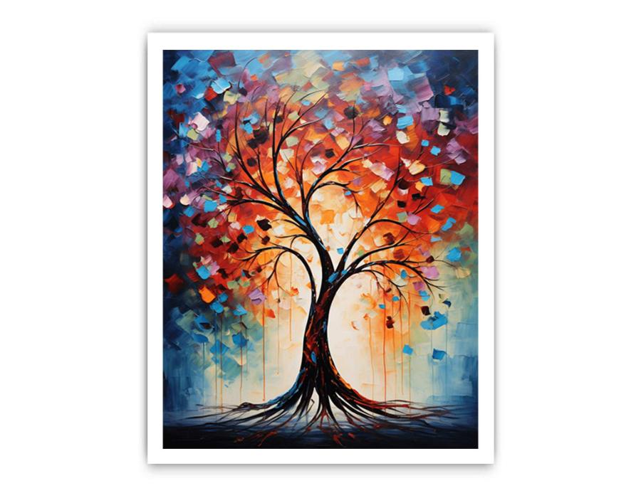 Tree Modern Art  Painting