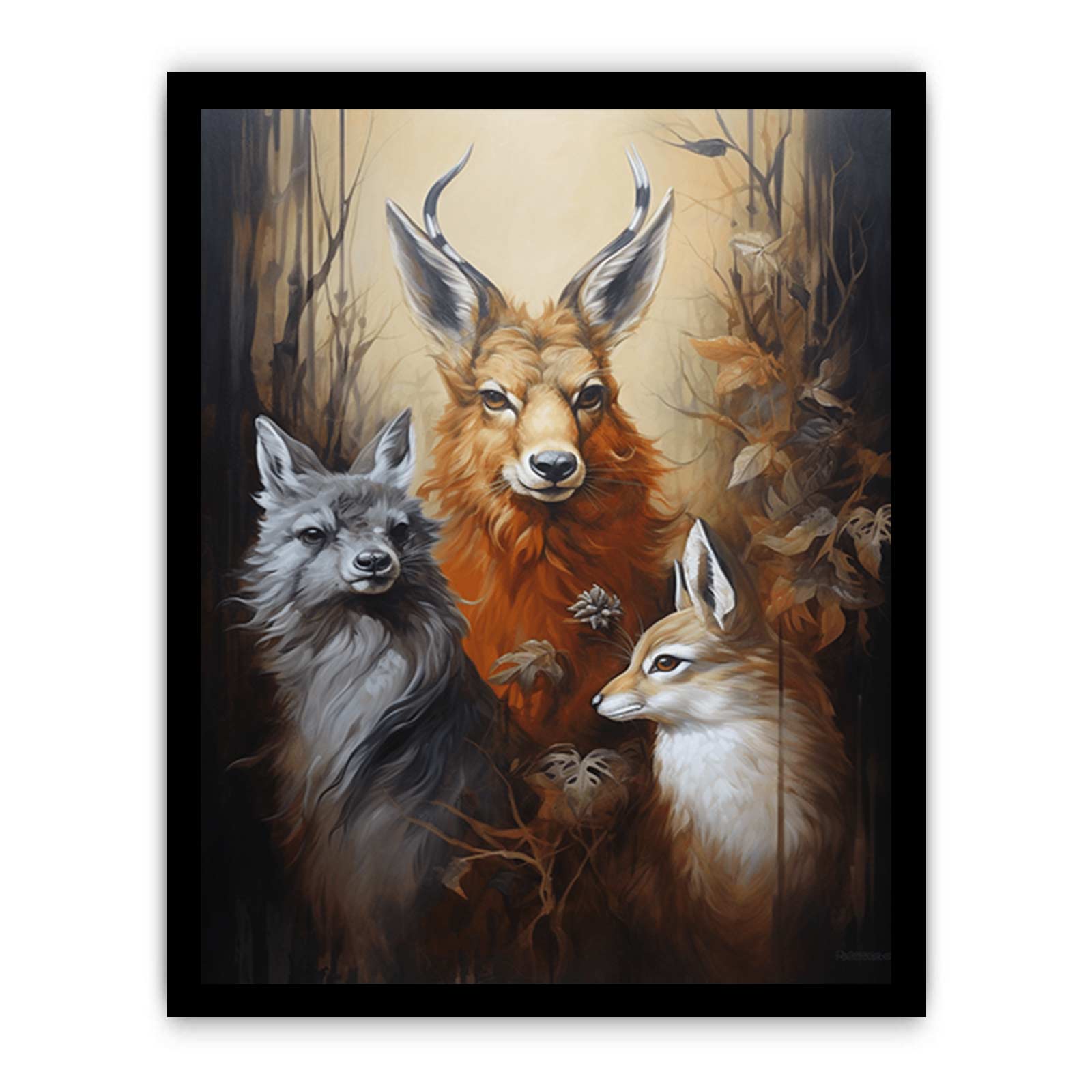 Three Animal Modern Art  Painting