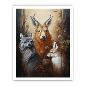 Three Animal Modern Art  Painting