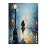 Girl Street Light Modern Painting artwork preview