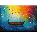 Boat Bubbles Modern Art Painting
