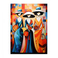 Three Lady With Purse Modern Art  Painting