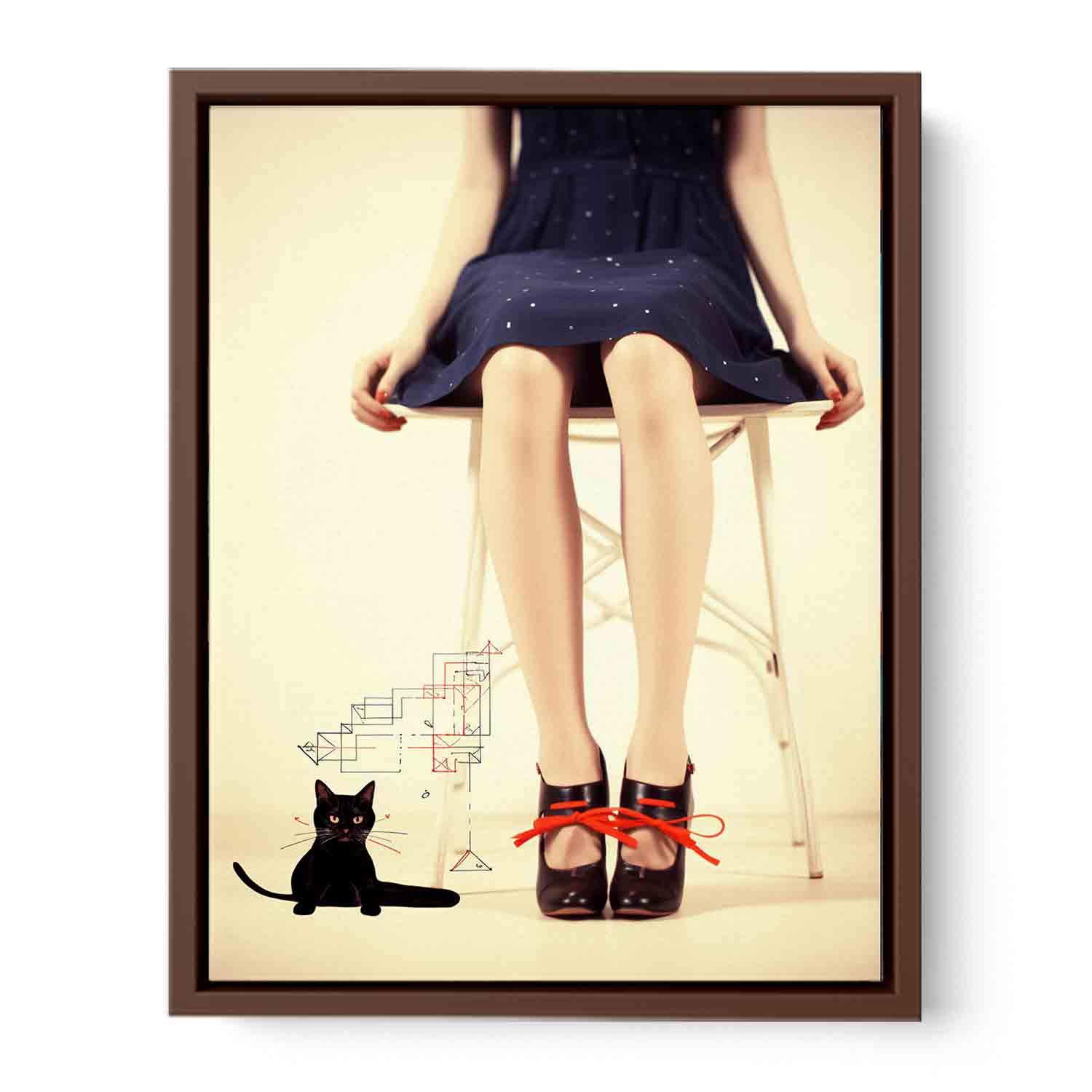 Cat Beneath Her Gaze
