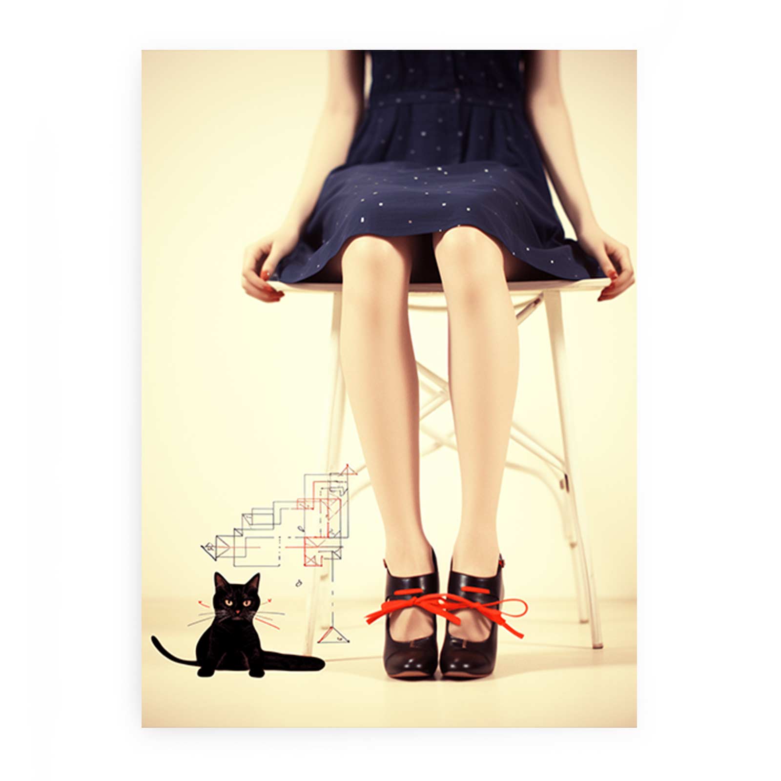 Cat Beneath Her Gaze