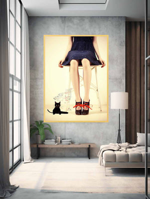 Cat Beneath Her Gaze
