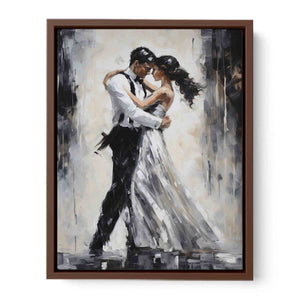 Black And White Couple Dance Modern Painting
