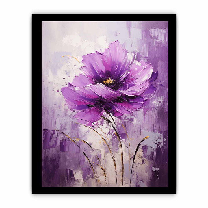 Purple Flower Modern Art  Painting