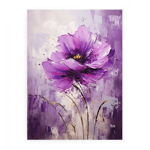 Purple Flower Modern Art  Painting