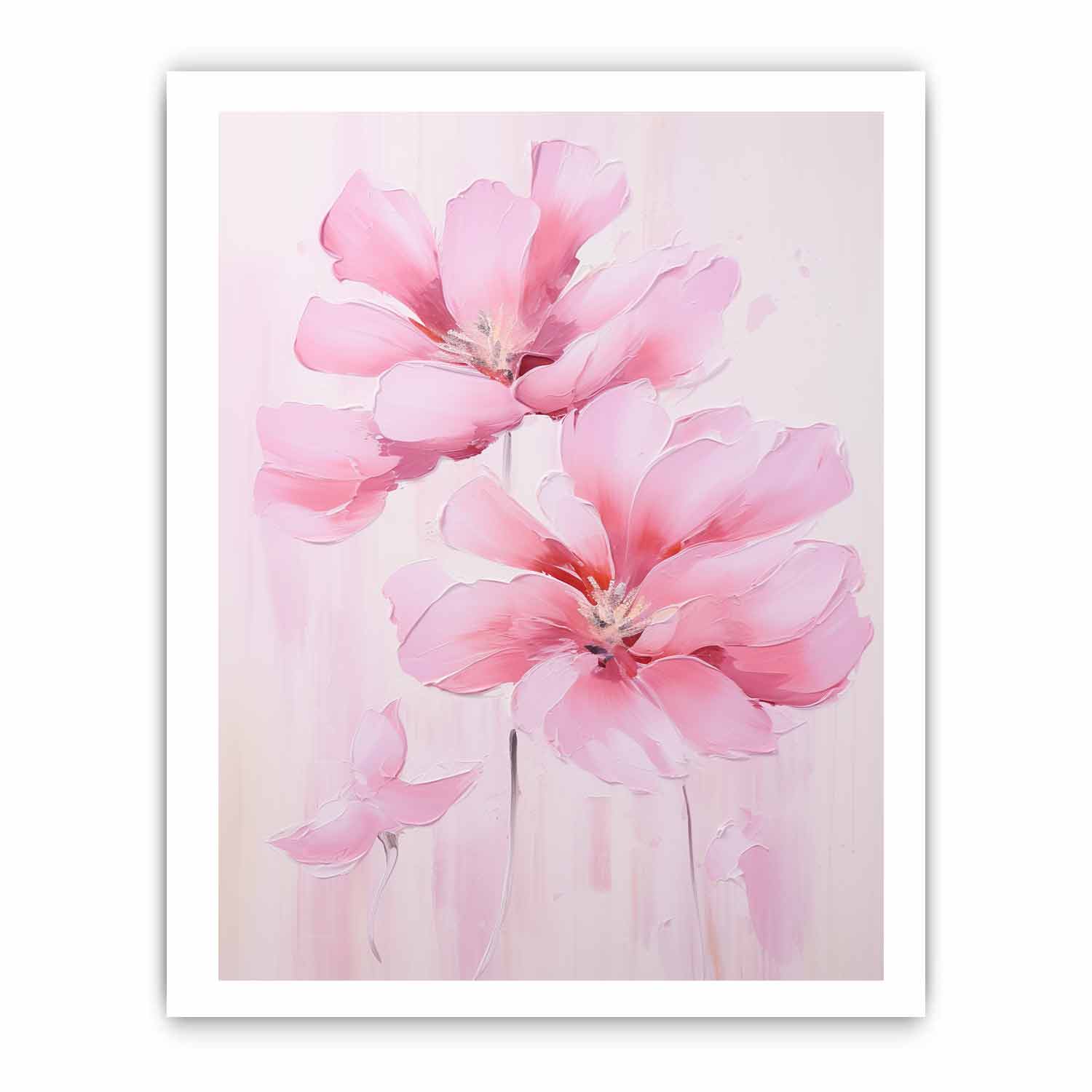 Pink Flower Modern Art  Painting