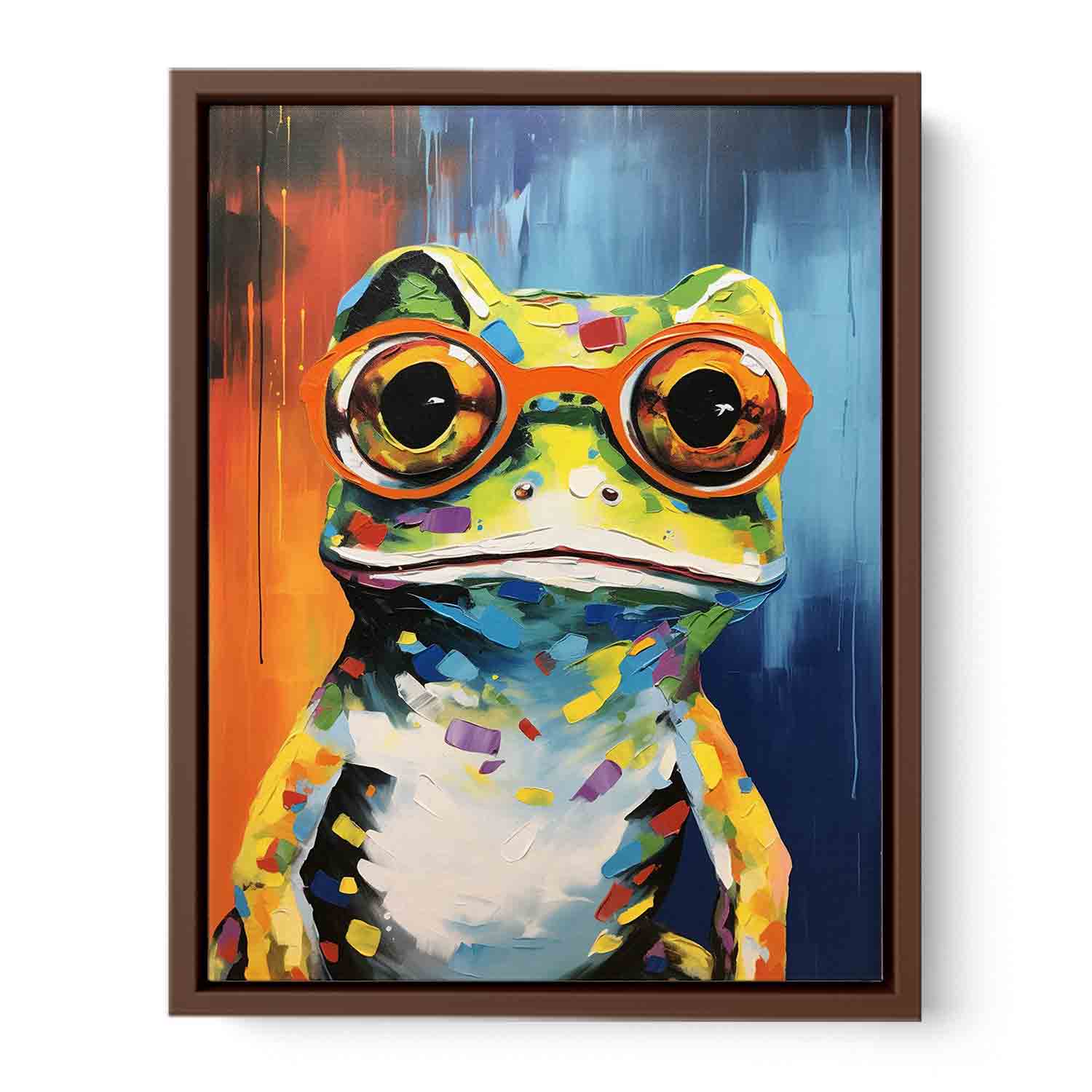 Frog  With Glasses Painting