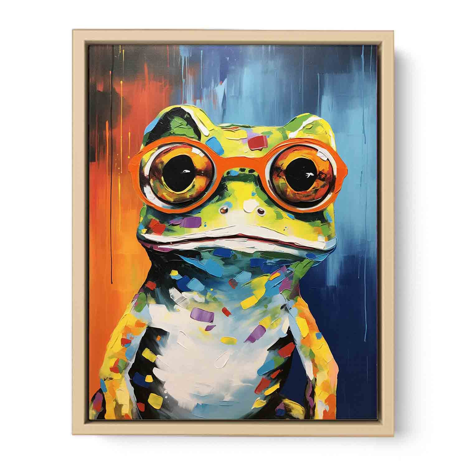 Frog  With Glasses Painting