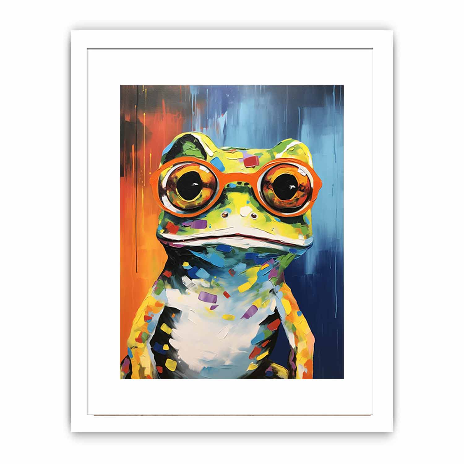 Frog  With Glasses Painting