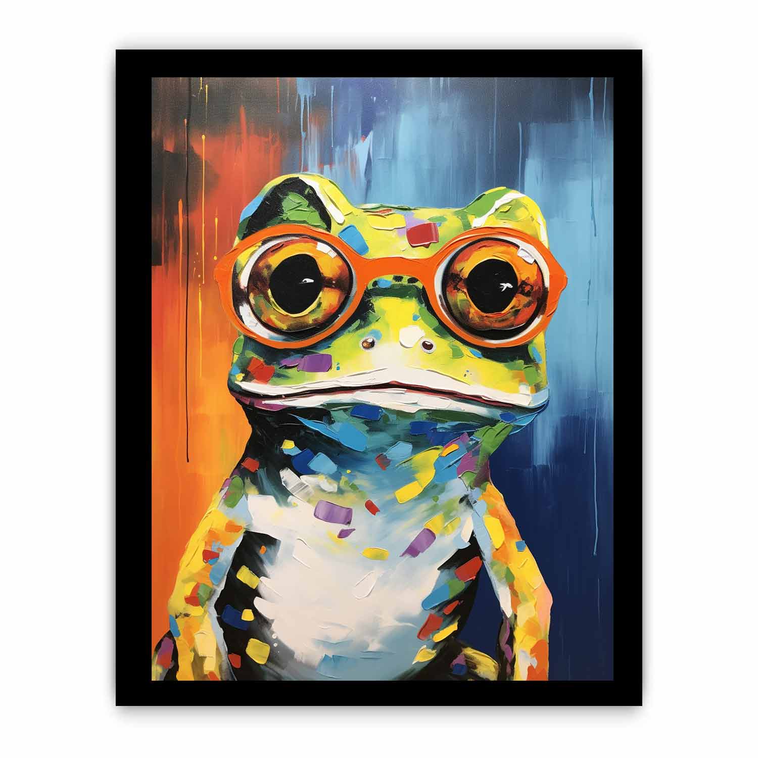 Frog  With Glasses Painting