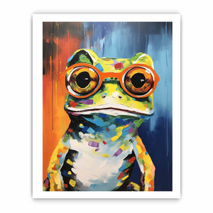 Frog  With Glasses Painting