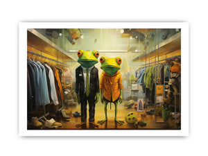 Shopping Frog Modern Art Painting