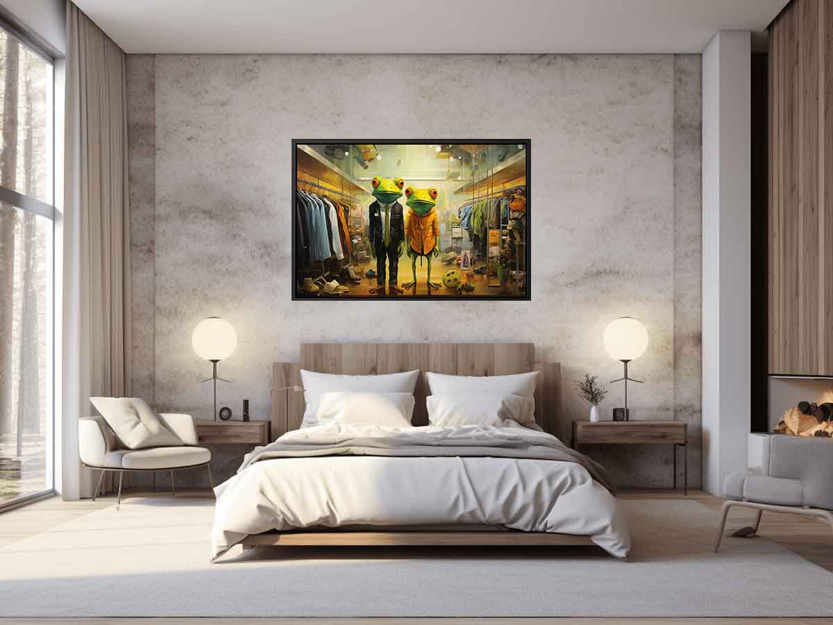 Shopping Frog Modern Art Painting
