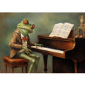 Modern Frog Piano Art Painting