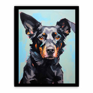 Modern Black Dog