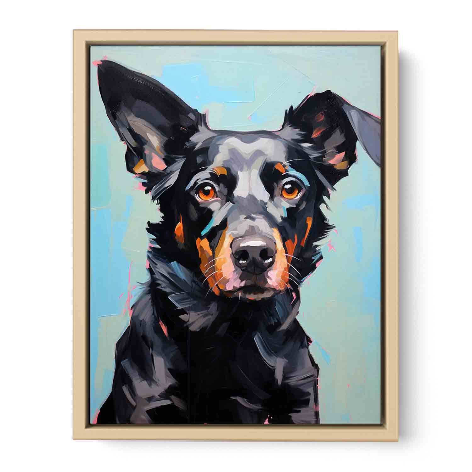 Modern Black Dog