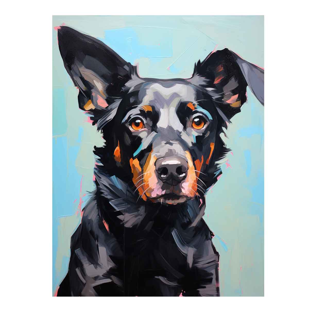 Modern Black Dog