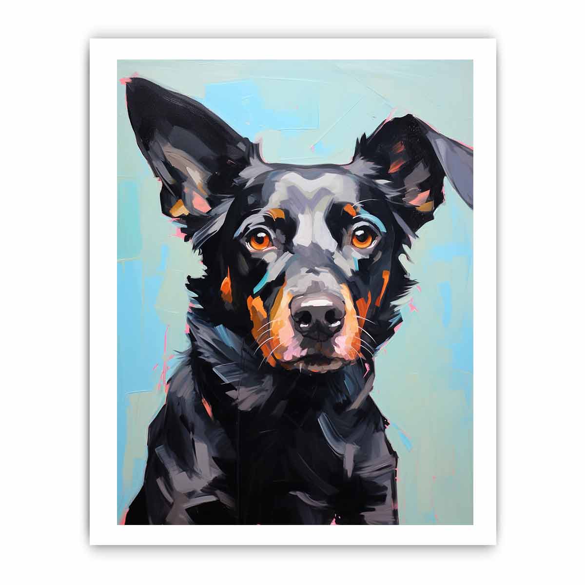 Modern Black Dog